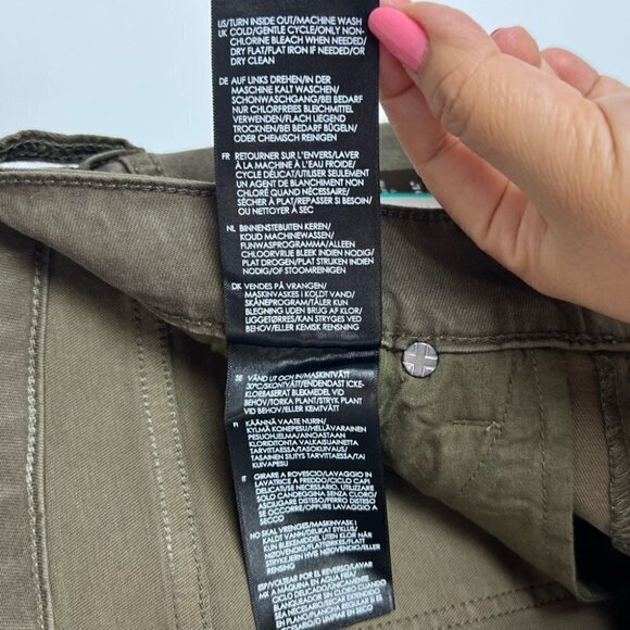 Nwt - Liverpool Los Angeles, Women's Abby Ankle Skinny Jean - Olive. Size: 8/29. - Picture 11 of 13